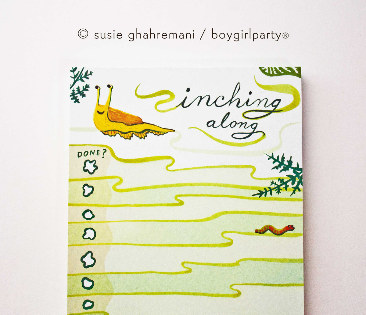 Snail and Slug To Do List Notepad - Daily Task Checklist