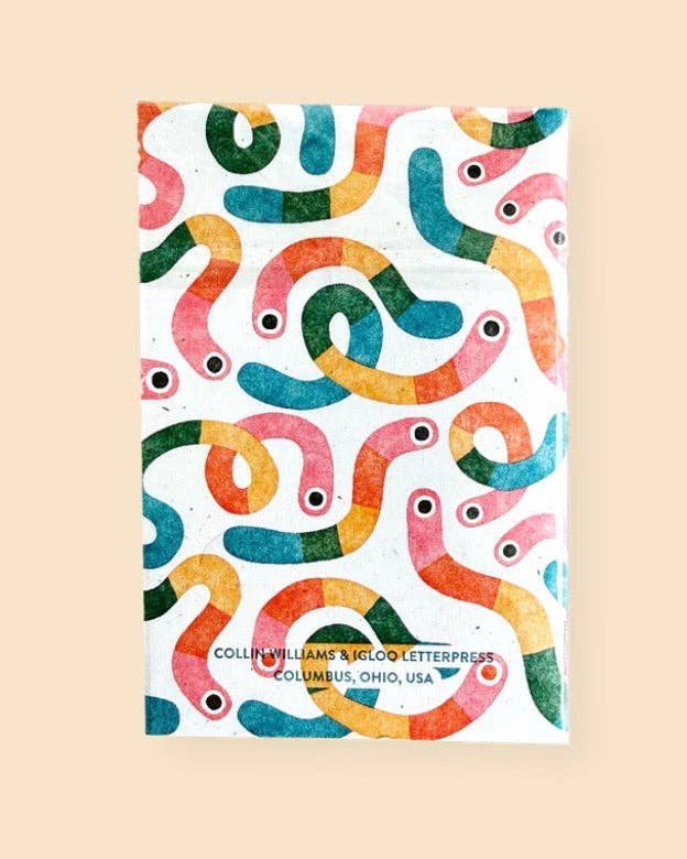 Rainbow Worm Pocket Notebook