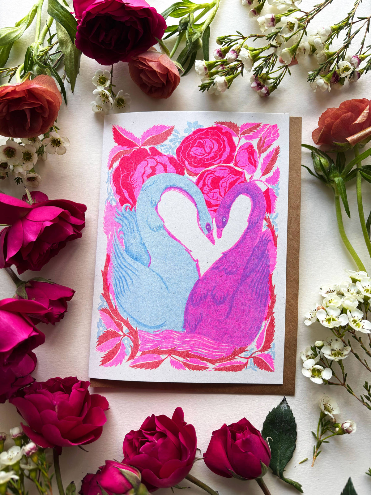 Swooning Swans Card