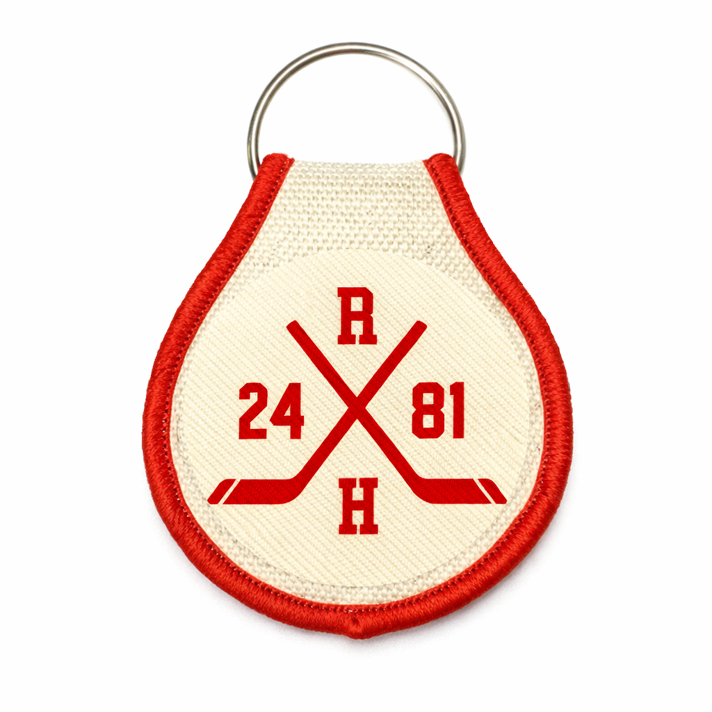 Heated Rivalry - Hockey Sticks - Embroidered Keychain
