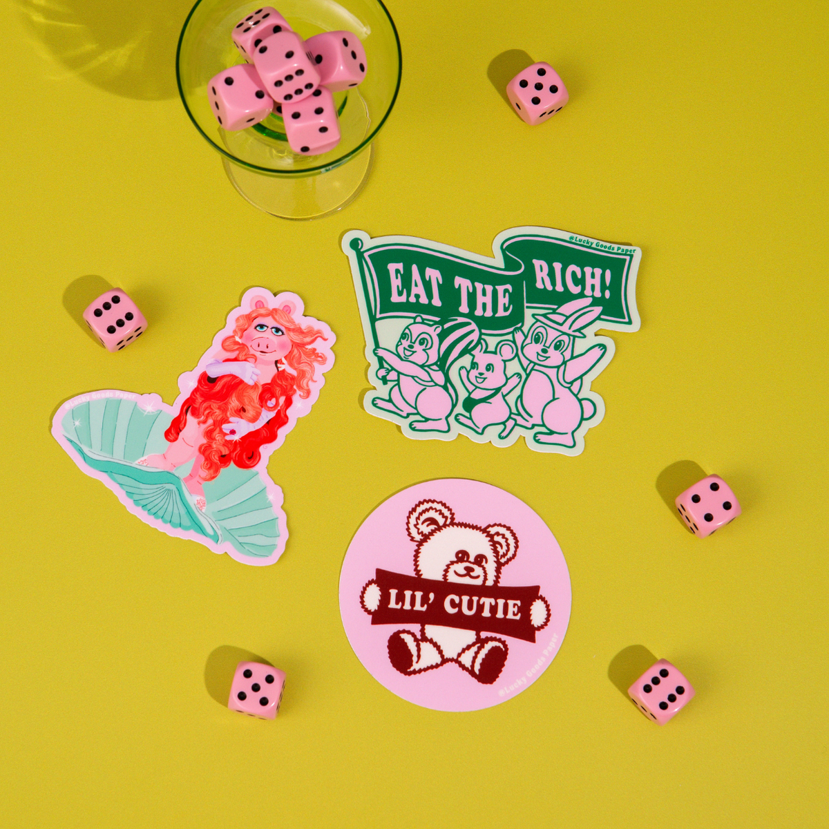 Piggy Goddess – Matte Vinyl Sticker