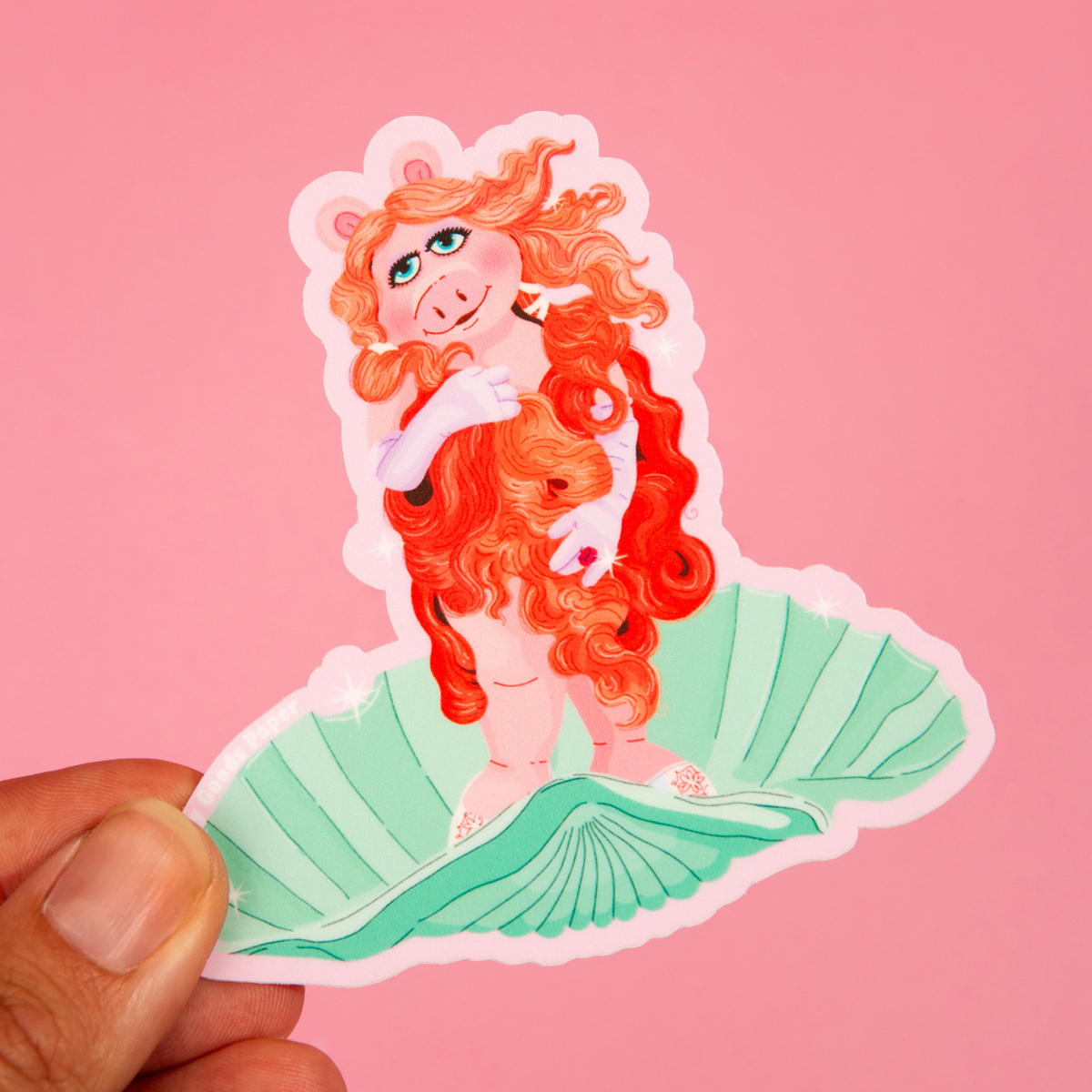 Piggy Goddess – Matte Vinyl Sticker