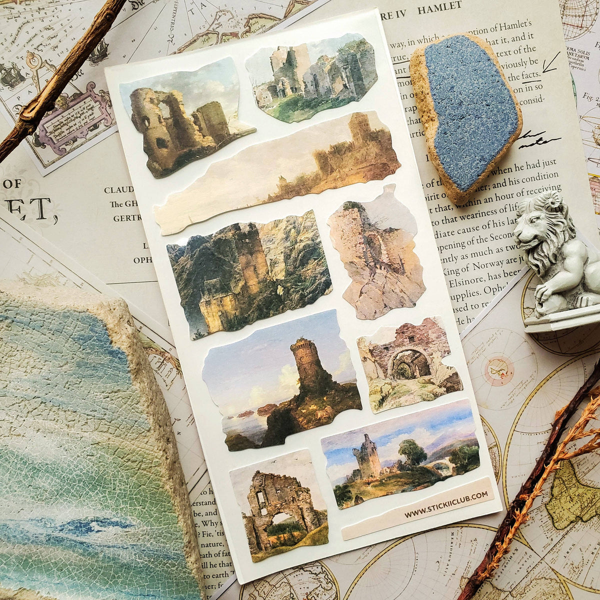 Castle Ruins Sticker Sheet