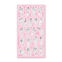 Tattoo Hands Sticker Sheet