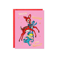 Happy Holidays Rascal – Foil Christmas Card