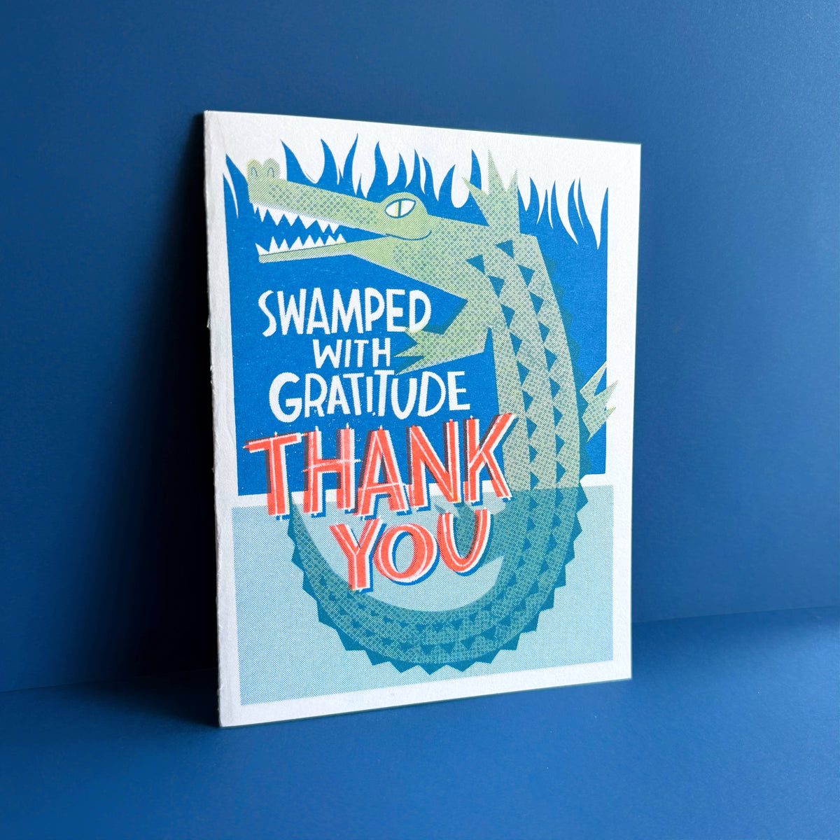 Swamped - Risograph Thank You Card 