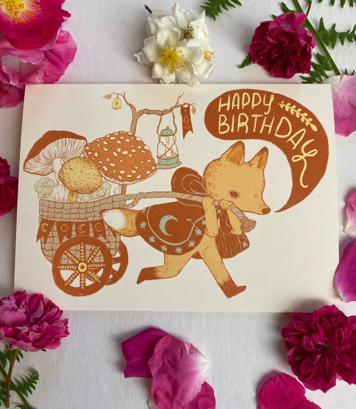 Mushroom Birthday Card