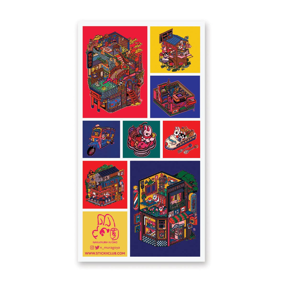 Magic Metropolis Sticker Sheet