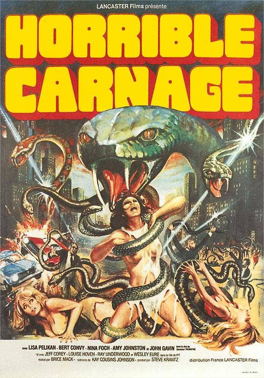Postcard PH-89 Horrible Carnage Movie Poster