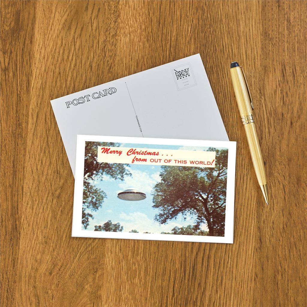Postcard MC-263 Merry Christmas from out of this World, UFO