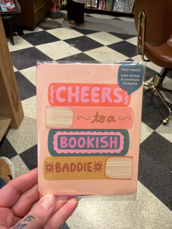 Cheers To A Bookish Baddie Card