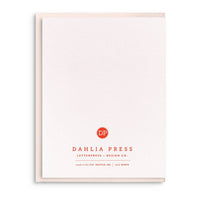 Girl Dinner, Letterpress Christmas Card