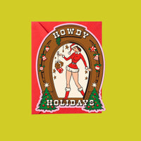 Howdy Holidays – Die-Cut Christmas Card