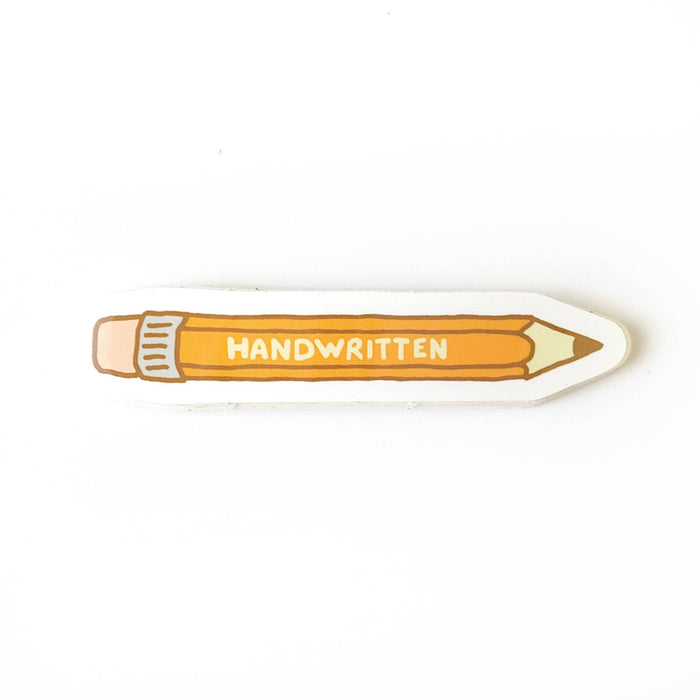 Handwritten Pencil Vinyl Sticker