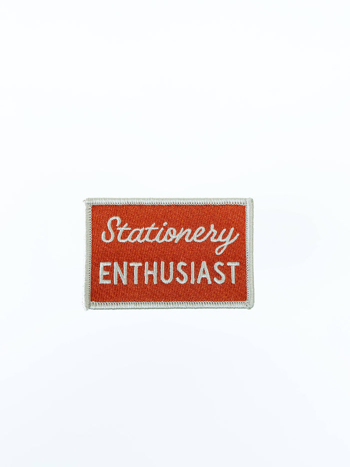 Stationery Enthusiast Embroidered Iron On Patch