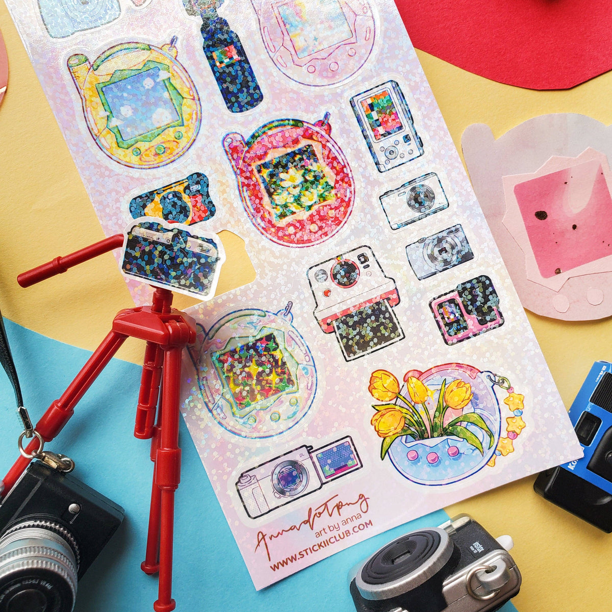 Pixel Pocket Nostalgia Sticker Sheet