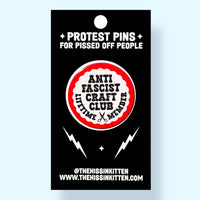 Anti Fascist Craft Club (Button or Magnet!)