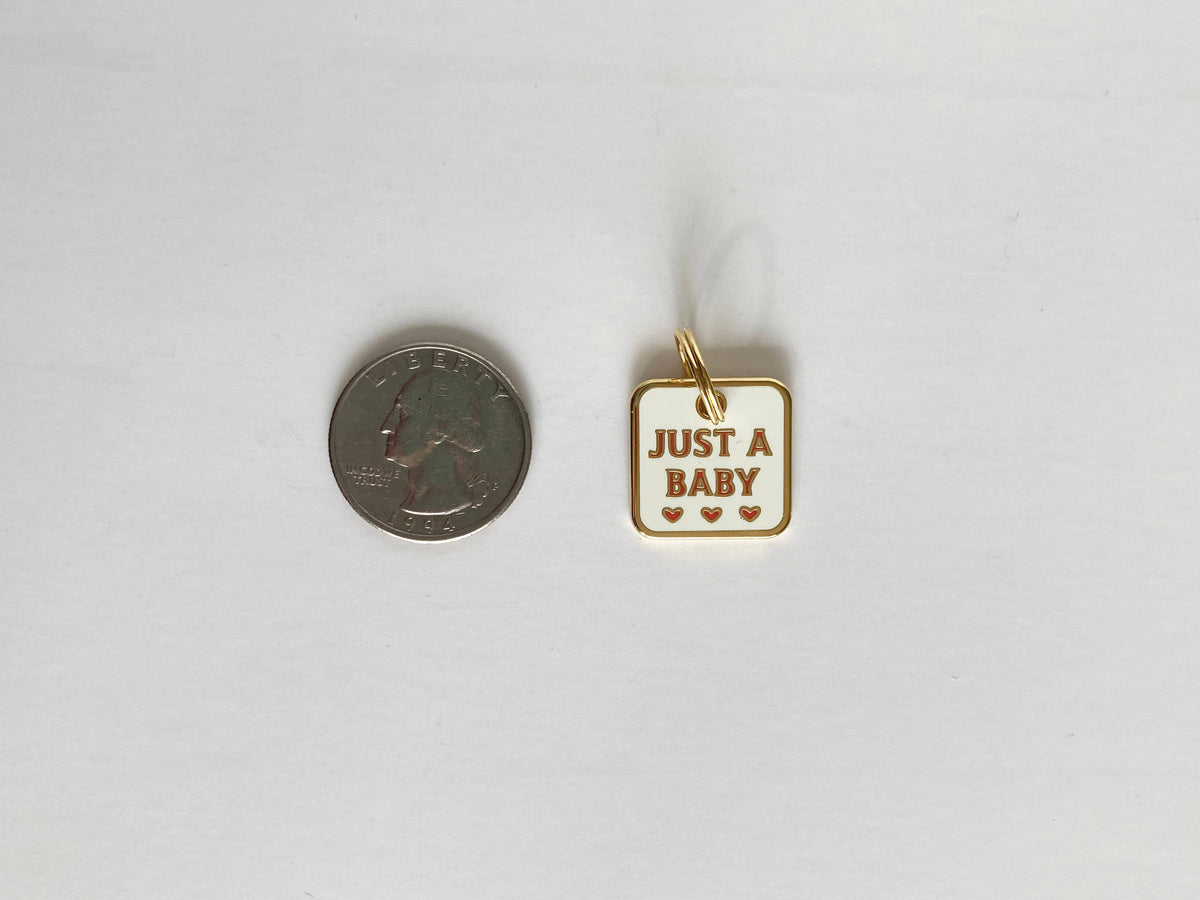 Just a Baby Pet Collar Charm