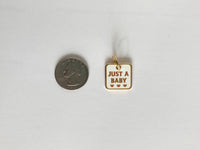 Just a Baby Pet Collar Charm