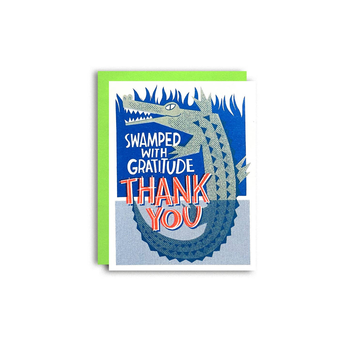 Swamped - Risograph Thank You Card 
