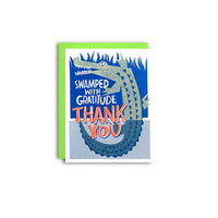 Swamped - Risograph Thank You Card 