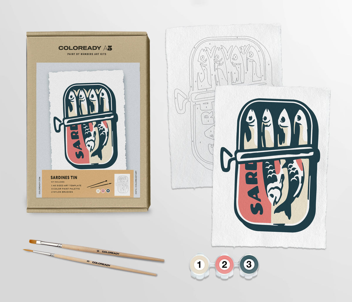 Sardine Tin | Modern Paint By Numbers Kit