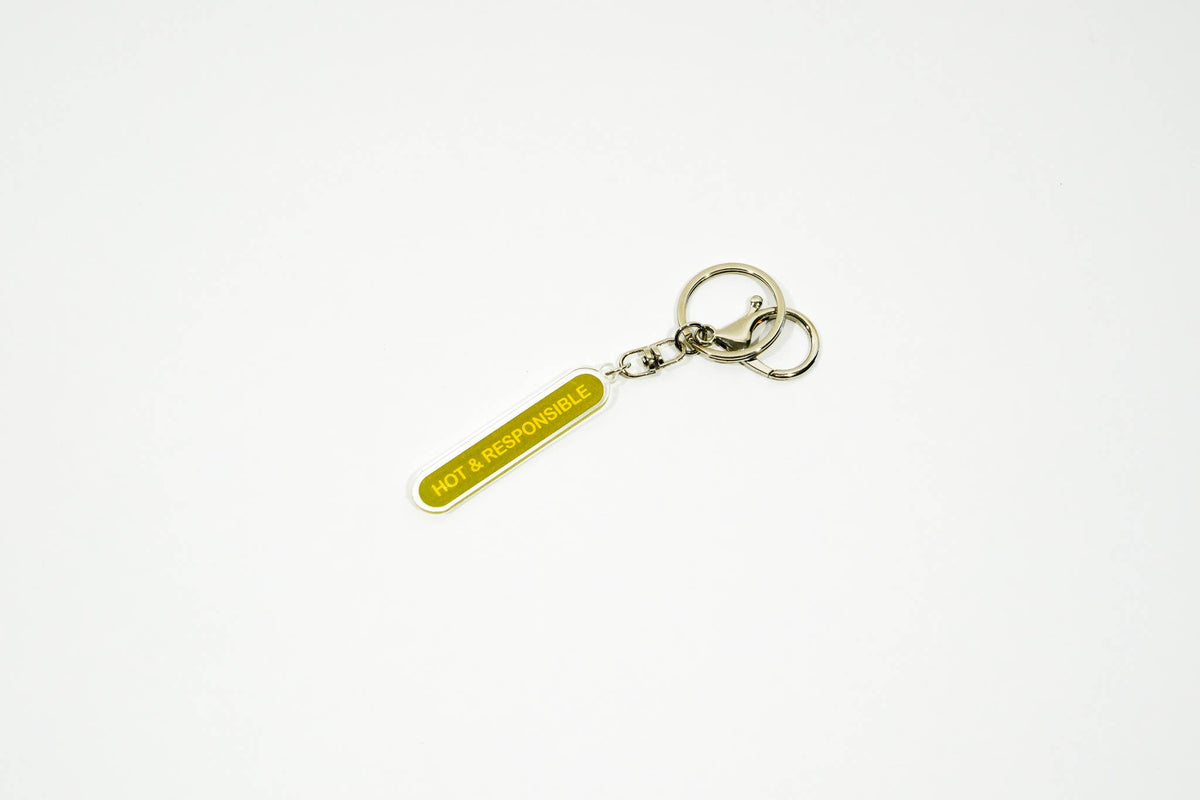 Hot & responsible recycled acrylic keychain / bag charm