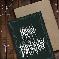 Green Metal, Birthday Card