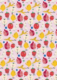 Gift wrap - Fruity basket