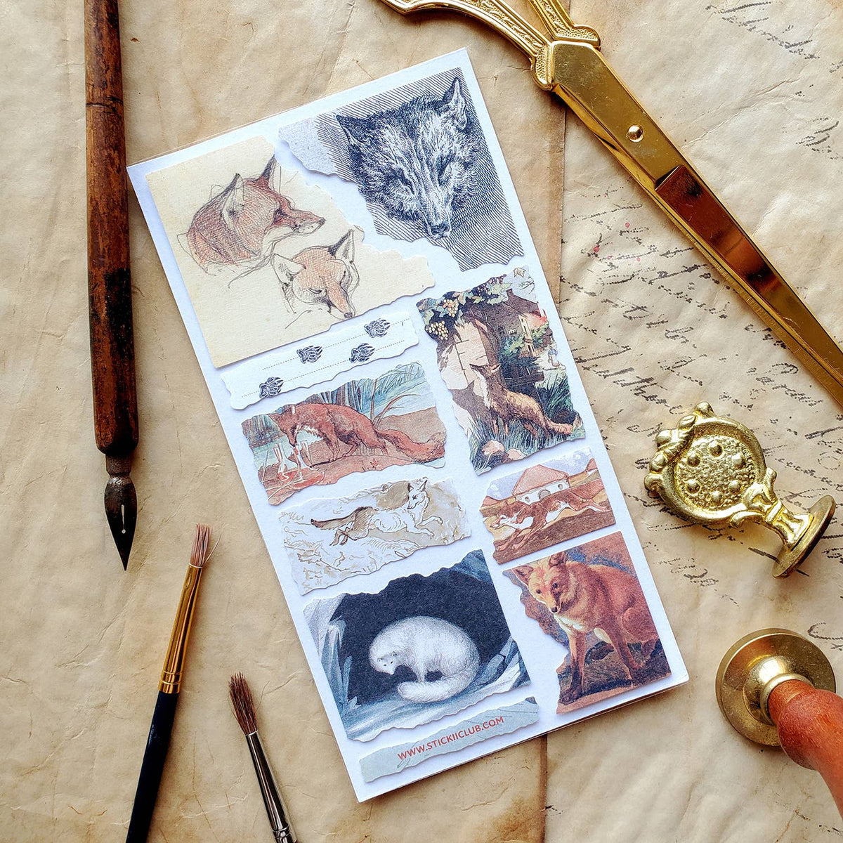 Fantastic Foxes Sticker Sheet