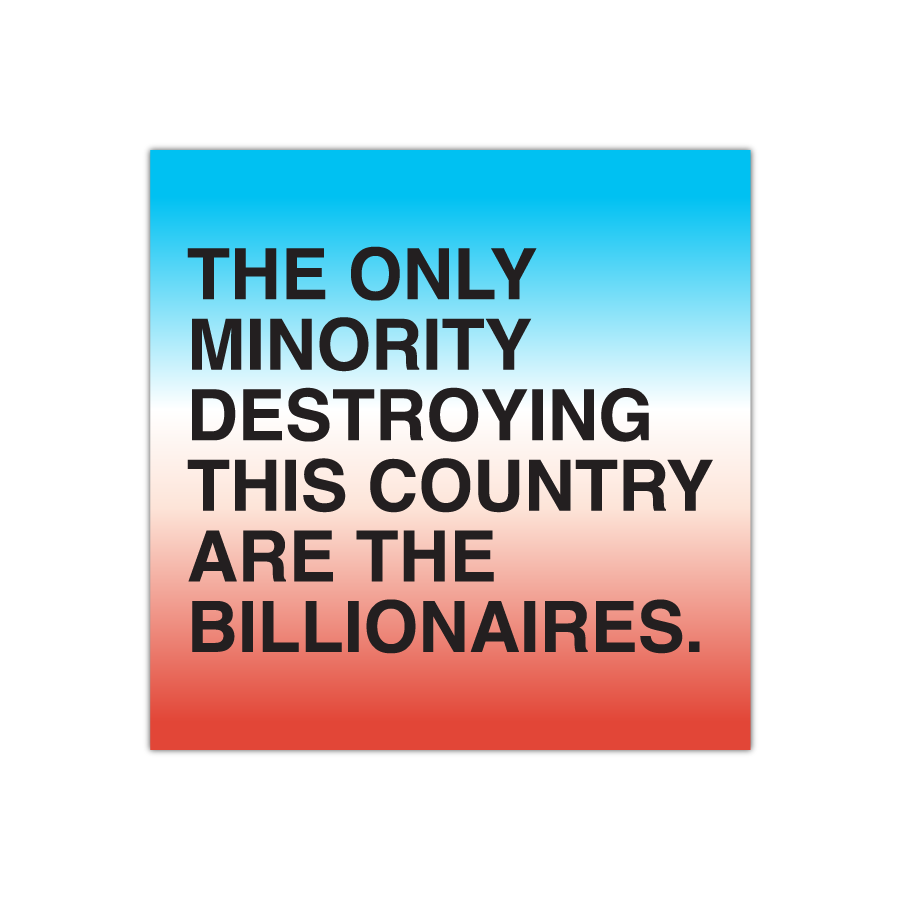 Anti-Billionaire Sticker