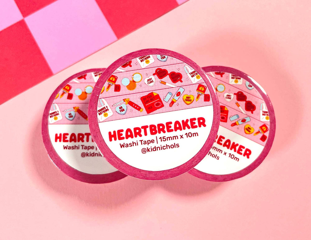 Heartbreaker Washi Tape | Valentines Day | Tough Girls | Wea