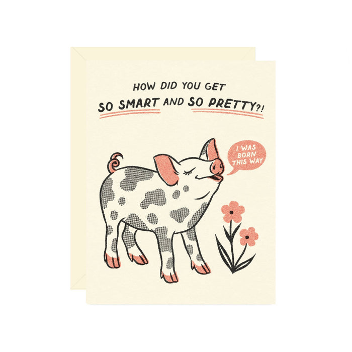 Pretty Pig Card