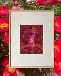 Bone Collector Giclée Art Print, Witchy Wall Decor