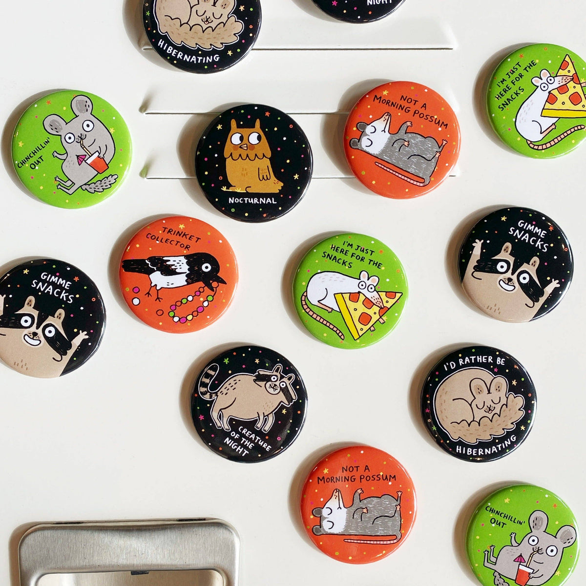 Trinket Collector Crow Magnet