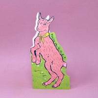 GOAT Shaped Greetings Card