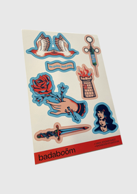 No Gains Just Pain Sticker Sheet
