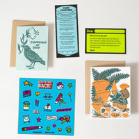 Mushroom + Crow Letter Writing Write Me Back Pen Pal Kit