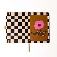 Floral Soft Touch Hardbound Layflat Notebook Journal