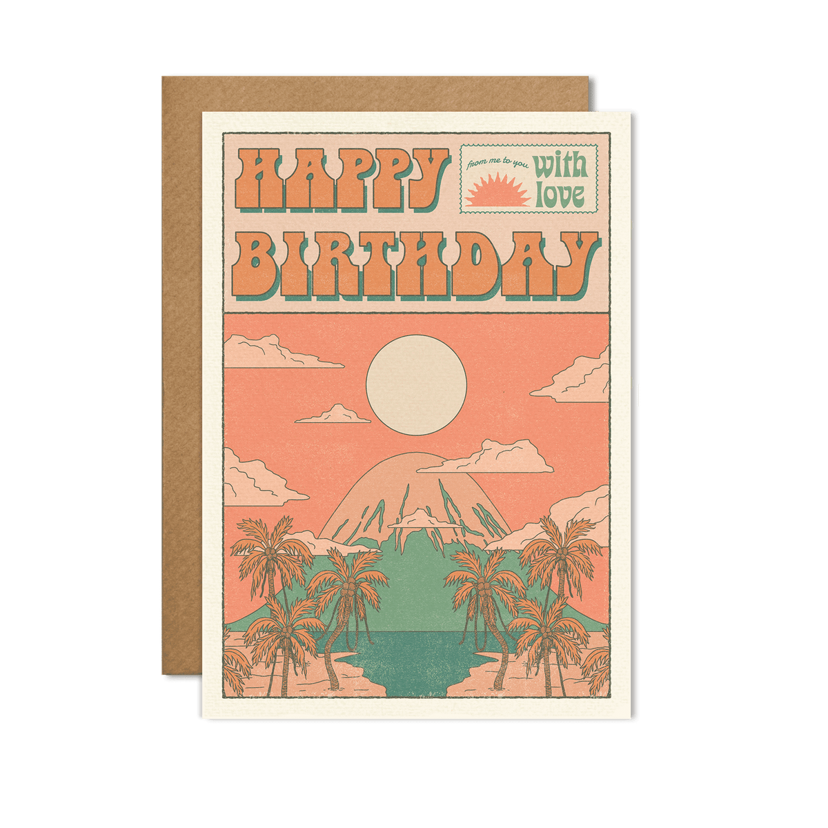 Happy Birthday Mountain Card