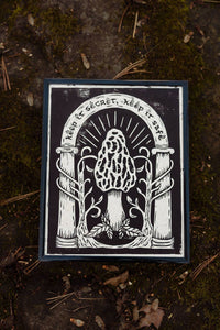 Morel Linocut Print - Keep it Secret