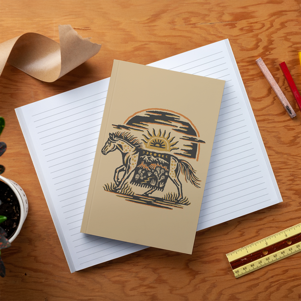 RaycoDesign — Wild West Kraft Classic Layflat Notebook