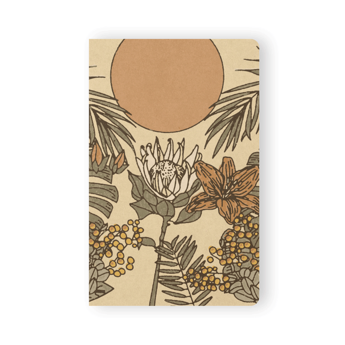 Summer Moon Kraft Layflat Notebook