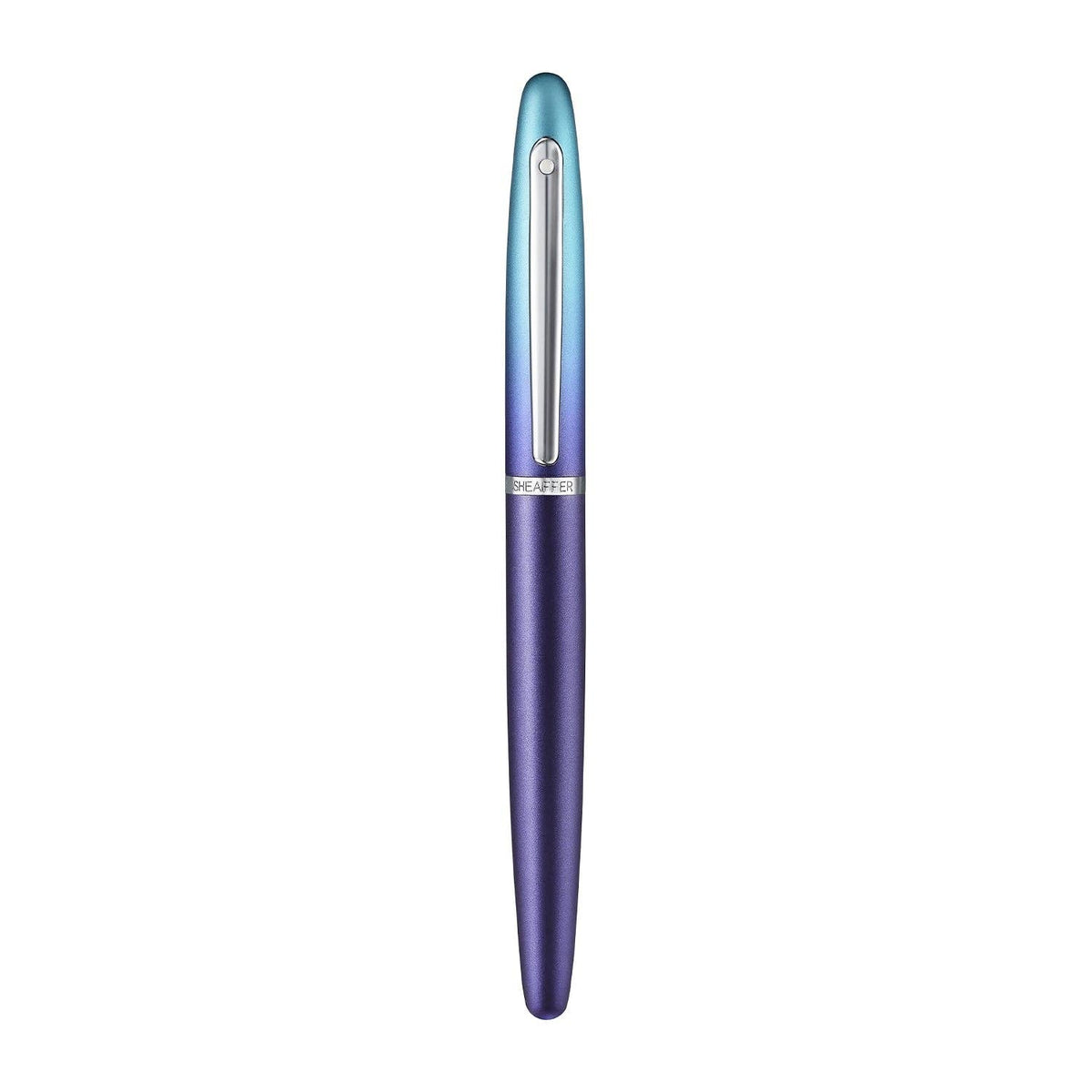 Sheaffer VFM 9430 Expressions Blue and Purple Pearlised Gradient Fountain Pen with Chrome-Plated Trims