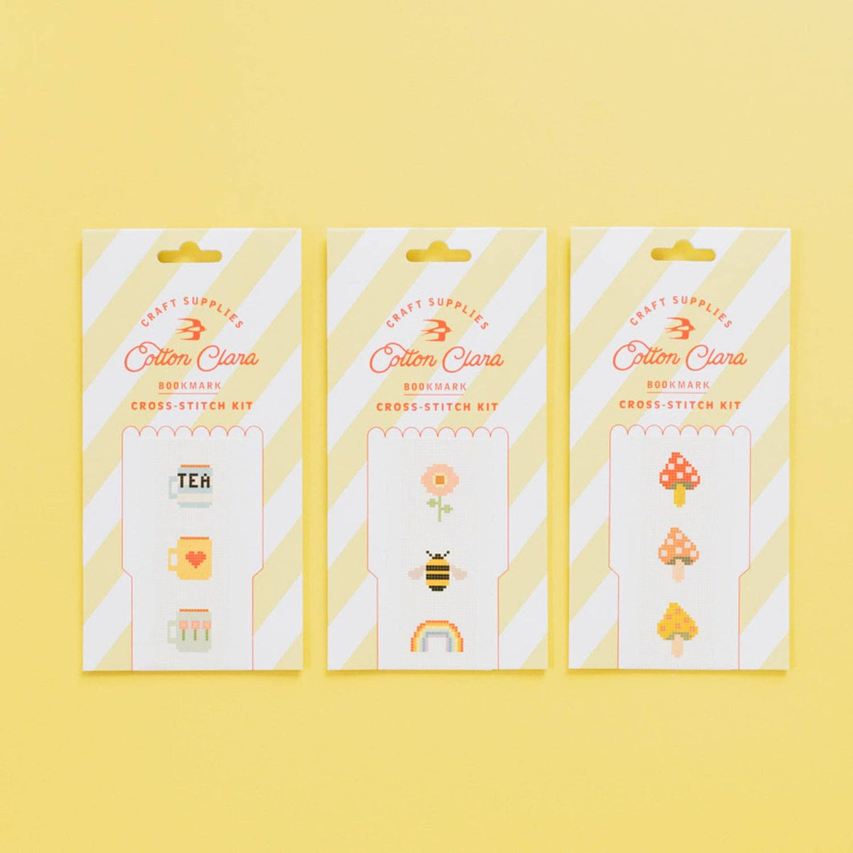 Toadstool Bookmark Cross Stitch Kit