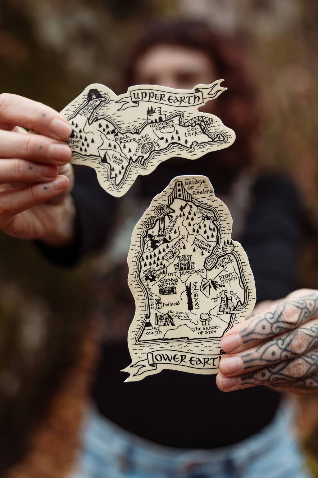 Upper Earth Lord of the Rings Michigan Sticker