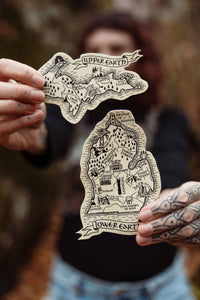 Lower Earth Lord of the Rings Michigan Sticker