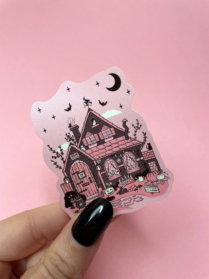 Witchy Cottage Vinyl Sticker
