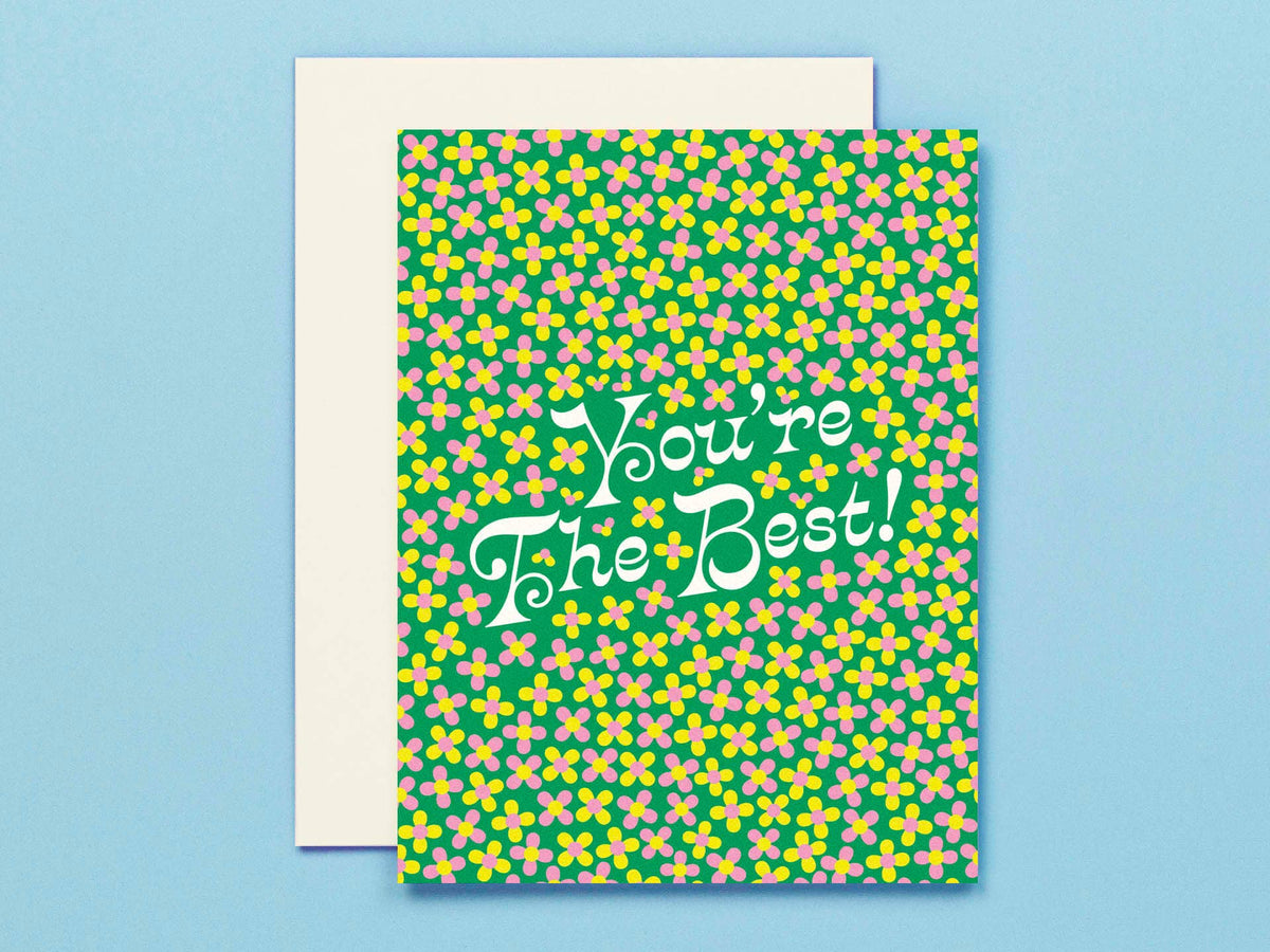 The Best • Ditsy Floral Friendship or Thank You Card