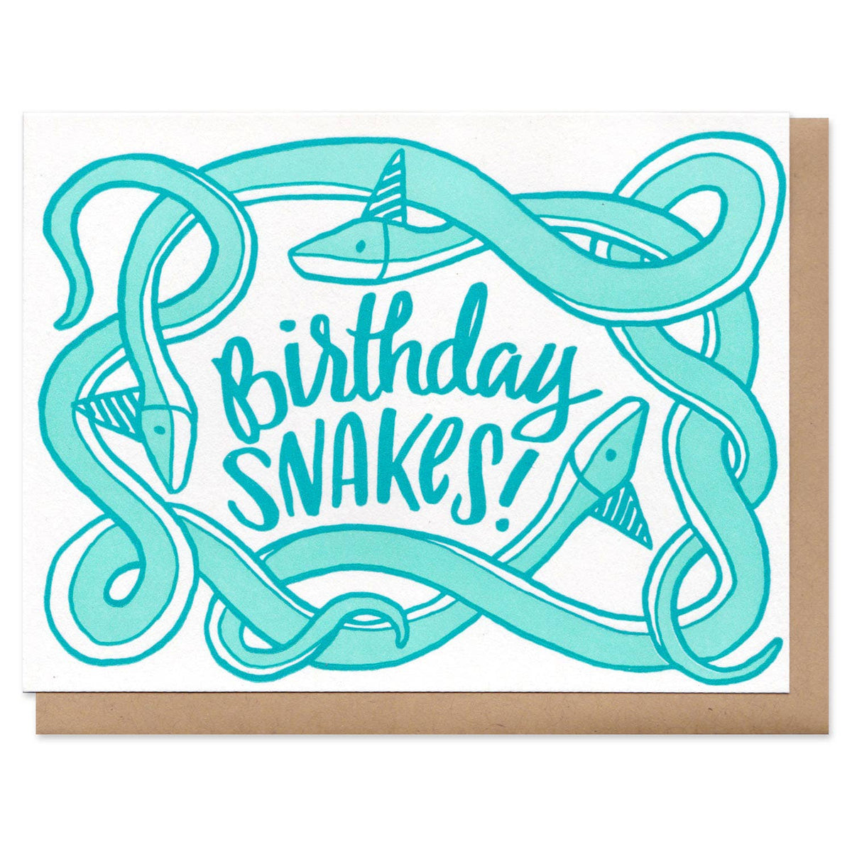 Birthday Snakes Greeting Card